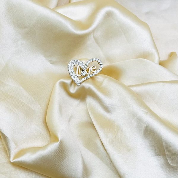 Imported Radiant Love Heart Crystal Ring