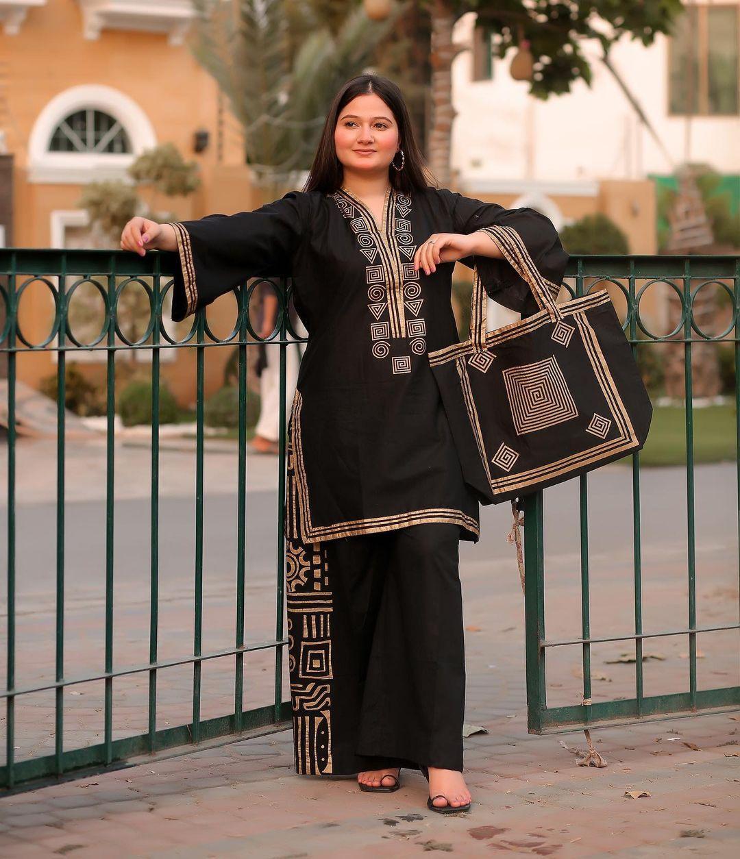 Elegant Embroidered Linen Shirt and Trouser