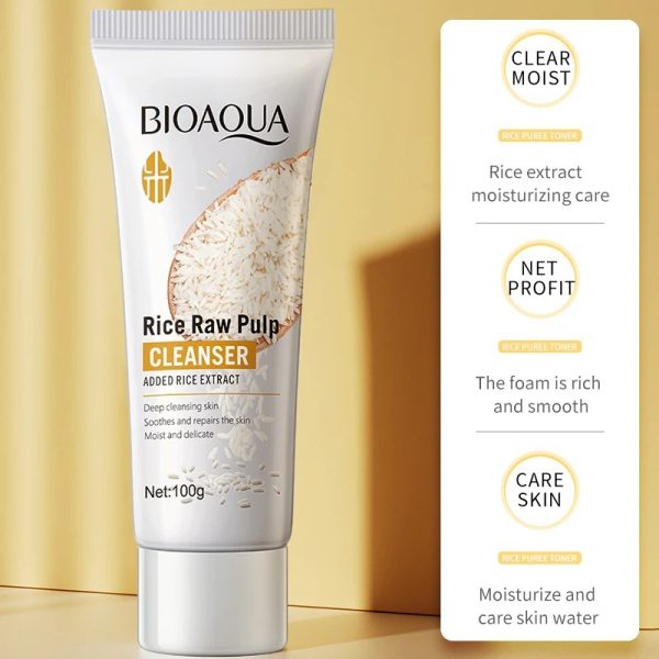 Bioaqua Rice Raw Pulp Facial Cleanser