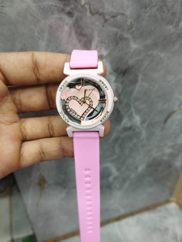 Curren Rubbar Belt Ladies Watch Model Heart – Without Box