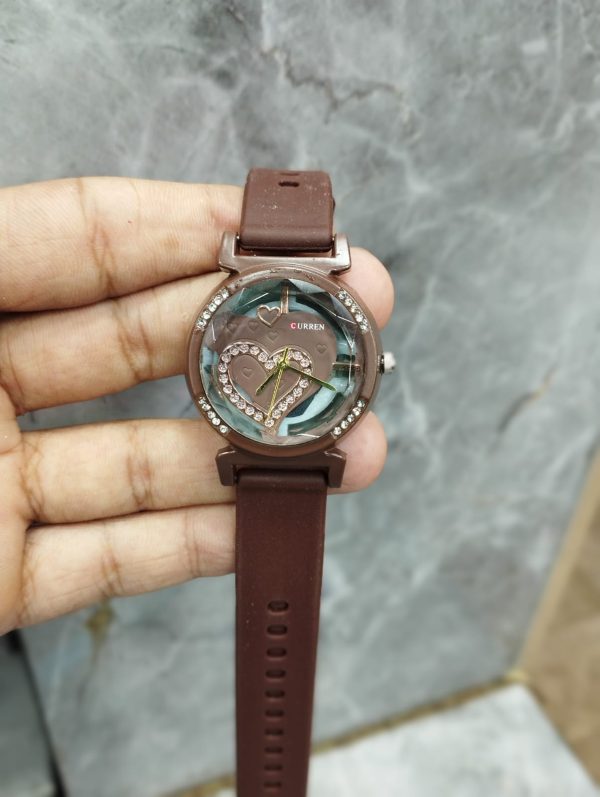 Curren Rubbar Belt Ladies Watch Model Heart – Without Box