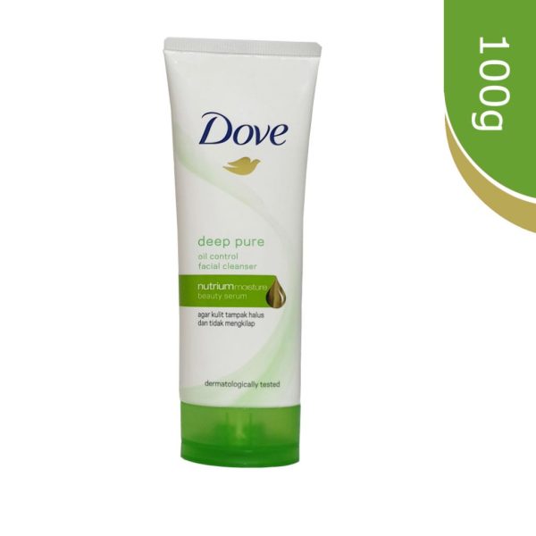 Dove Deep Pure Oil Control Facial Cleanser For Radiant, Hydrated Skin