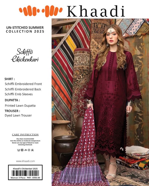 Khaadi Chicken Kari Unstitched Suit