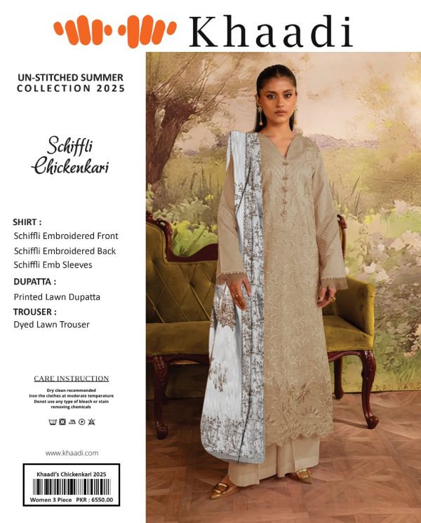 Khaadi Chicken Kari Unstitched Suit