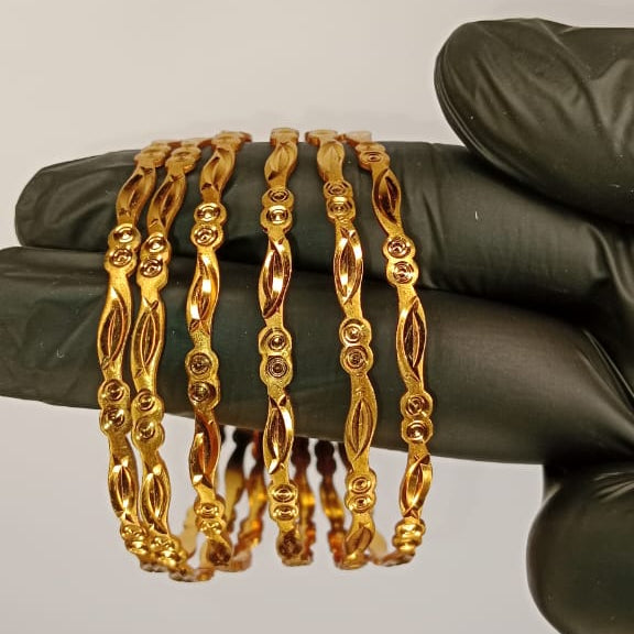 Luminous Gold Plated Bangles
