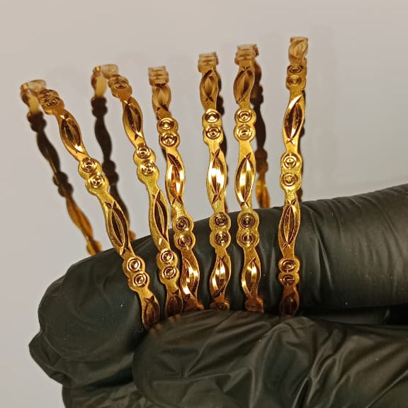 Luminous Gold Plated Bangles