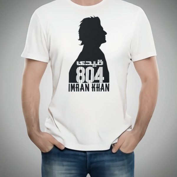 Qaidi 804 Imran Khan Stylish White T-shirt