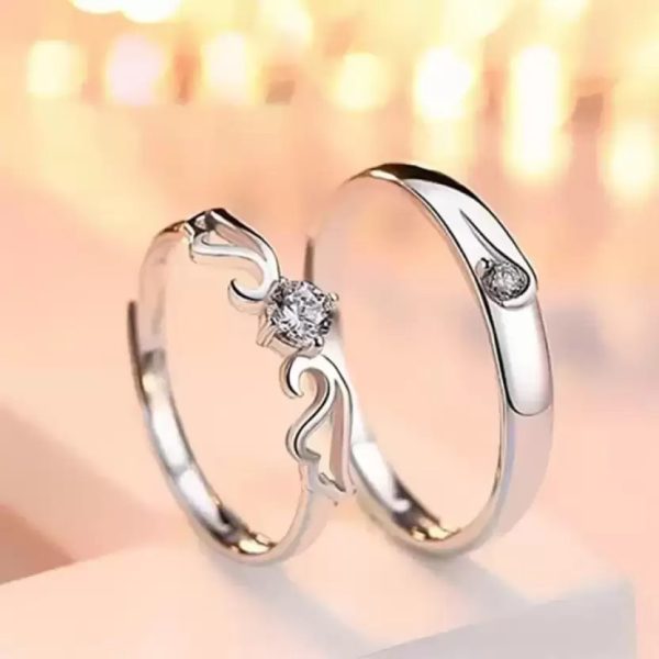 Couple Ring For Engagement And Friendship Gift