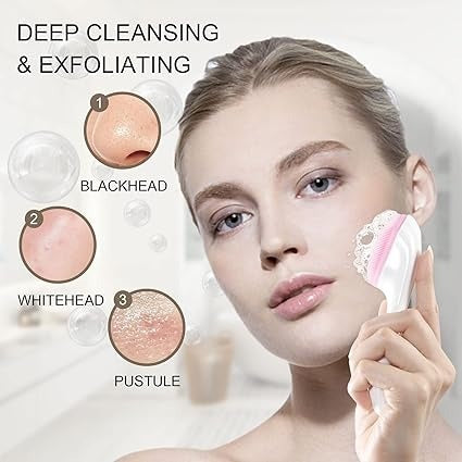 1 Pcs Silicone Face Scrubber