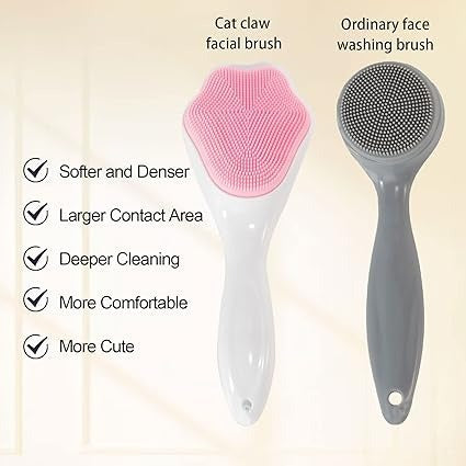 1 Pcs Silicone Face Scrubber