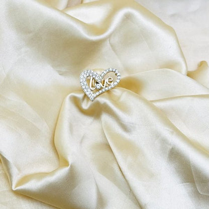 Imported Radiant Love Heart Crystal Ring