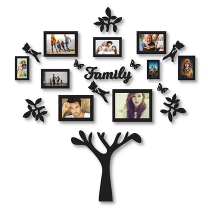 Wooden Family Tree Photo Wall Decoration