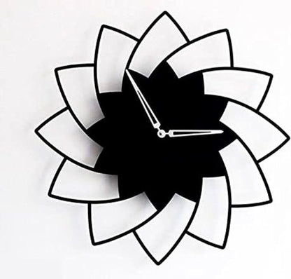 3d Wooden Floral Wall Clock