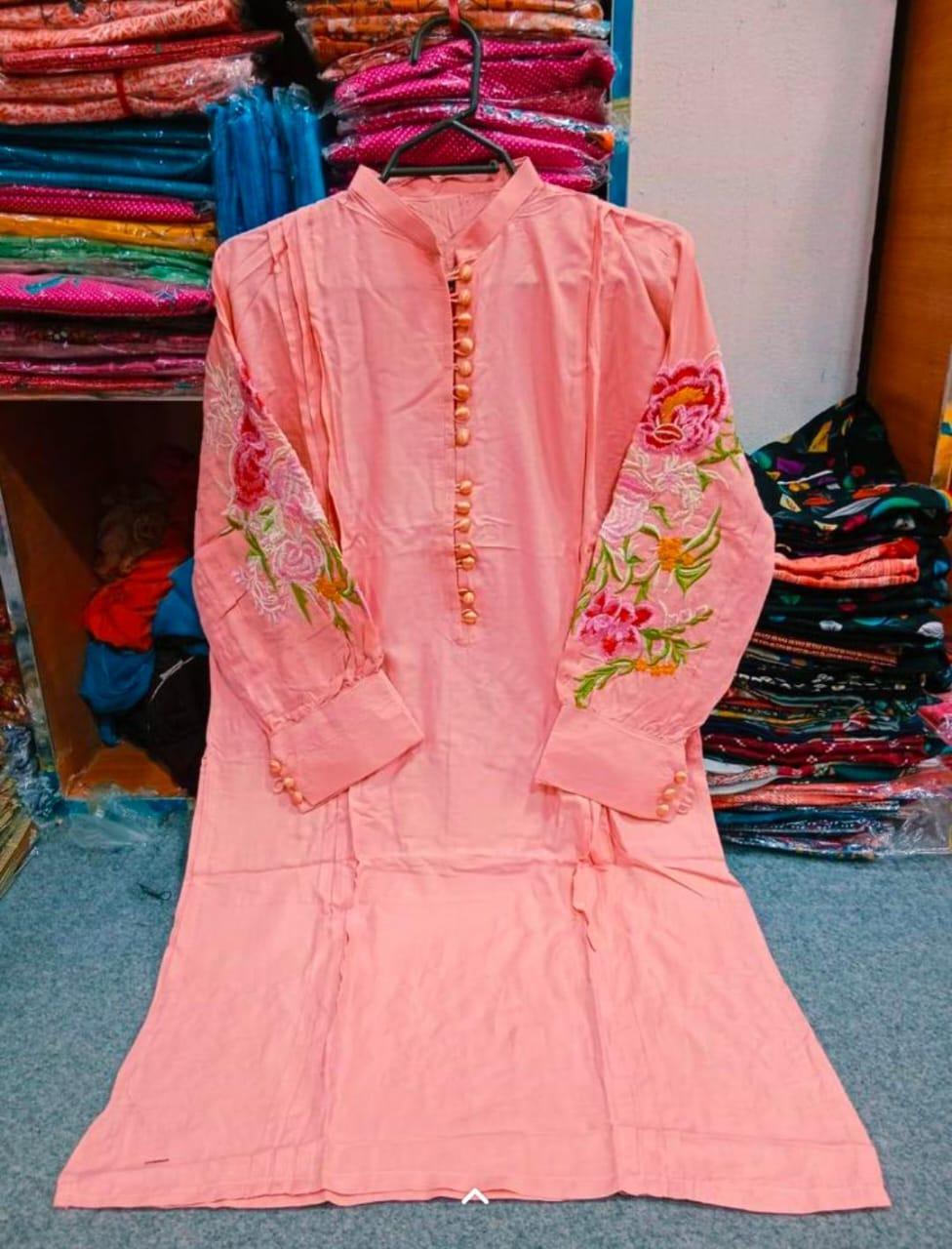 Linen Embroidered Shirt And Trouser