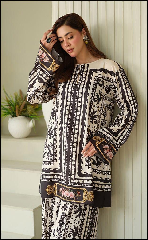 Stitched Swiss Lawn Printed Shirt And Trouser
