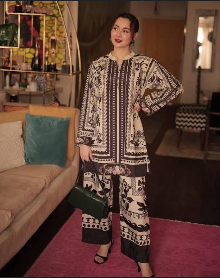 Stitched Swiss Lawn Printed Shirt And Trouser