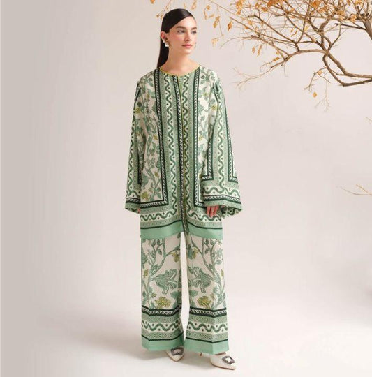 Swiss Lawn Printed Shirt And Trouser