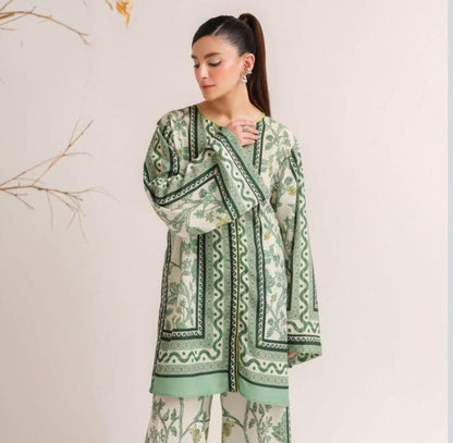 Swiss Lawn Printed Shirt And Trouser