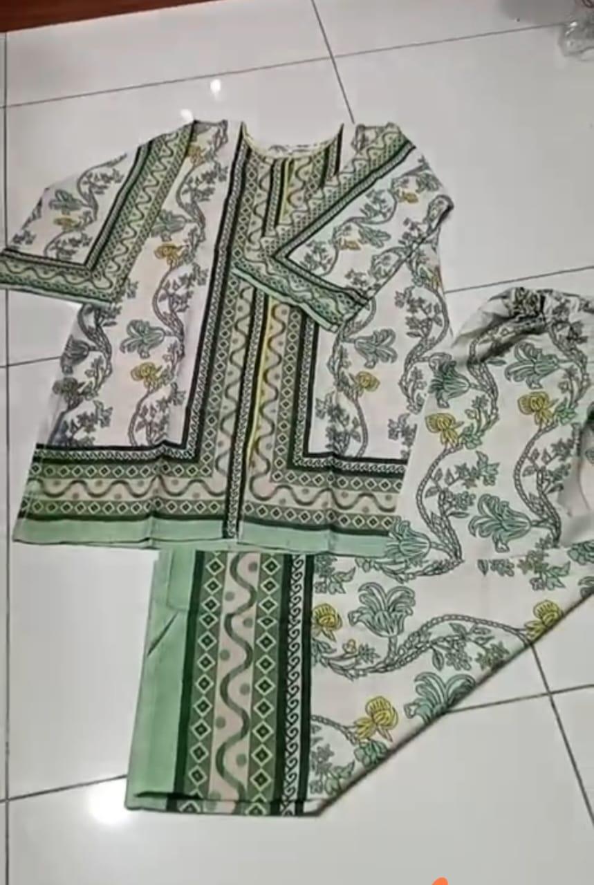 Swiss Lawn Printed Shirt And Trouser