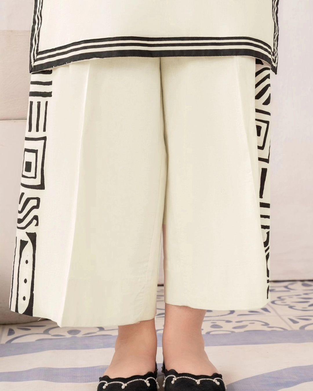 Stylish Embroidered Shirt And Trouser With Bag - 3 Pcs