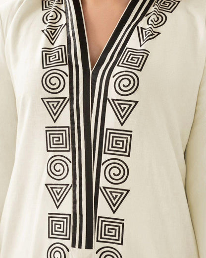 Stylish Embroidered Shirt And Trouser With Bag - 3 Pcs