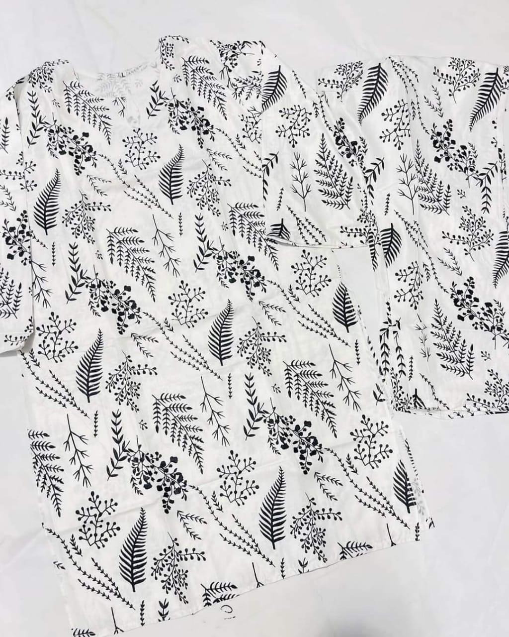 Arabic Linen Stitched Printed Shirt and Trouser Set