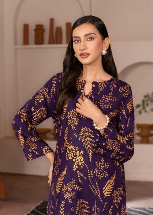 Arabic Linen Stitched Printed Shirt and Trouser Set