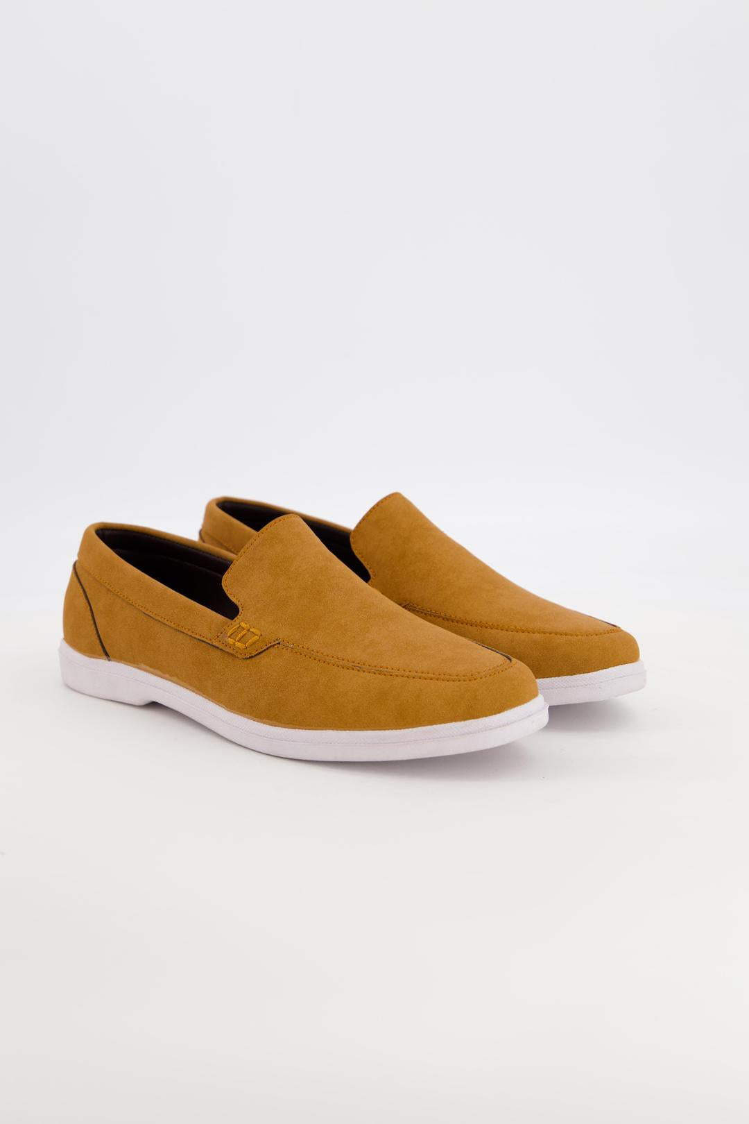 Men's Mustard Leather Loafers