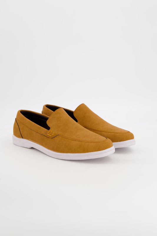 Men's Mustard Leather Loafers