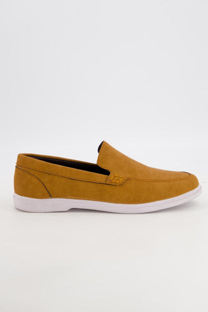 Men's Mustard Leather Loafers