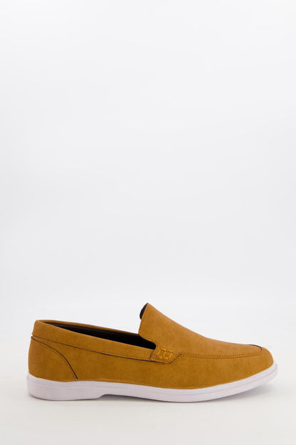 Men's Mustard Leather Loafers