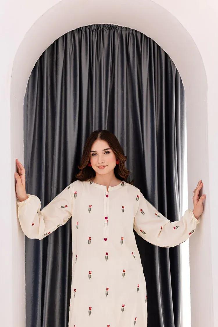 Linen Embroidered Shirt And Trouser