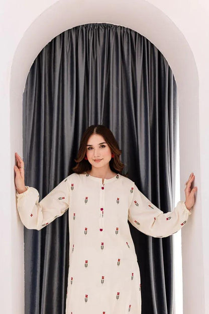 Linen Embroidered Shirt And Trouser