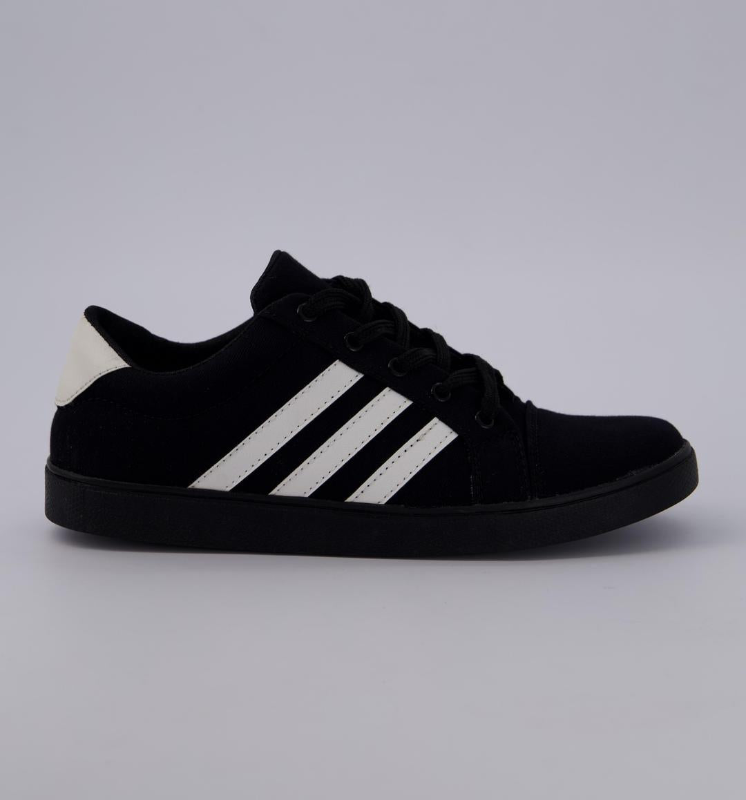 Stylish Men's Casual Canvas Sneakers for All-day Comfort Black