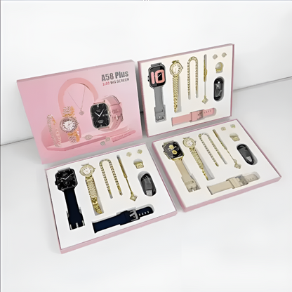 Gift Pack A58 Plus 6 In 1 – Smartwatch For Women