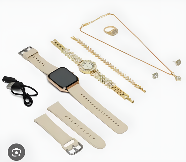 Gift Pack A58 Plus 6 In 1 – Smartwatch For Women