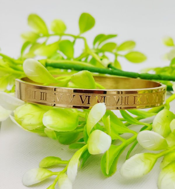 Imported Cartier Roman Numeral Gold Bracelet