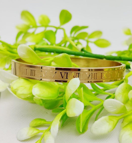 Imported Cartier Roman Numeral Gold Bracelet