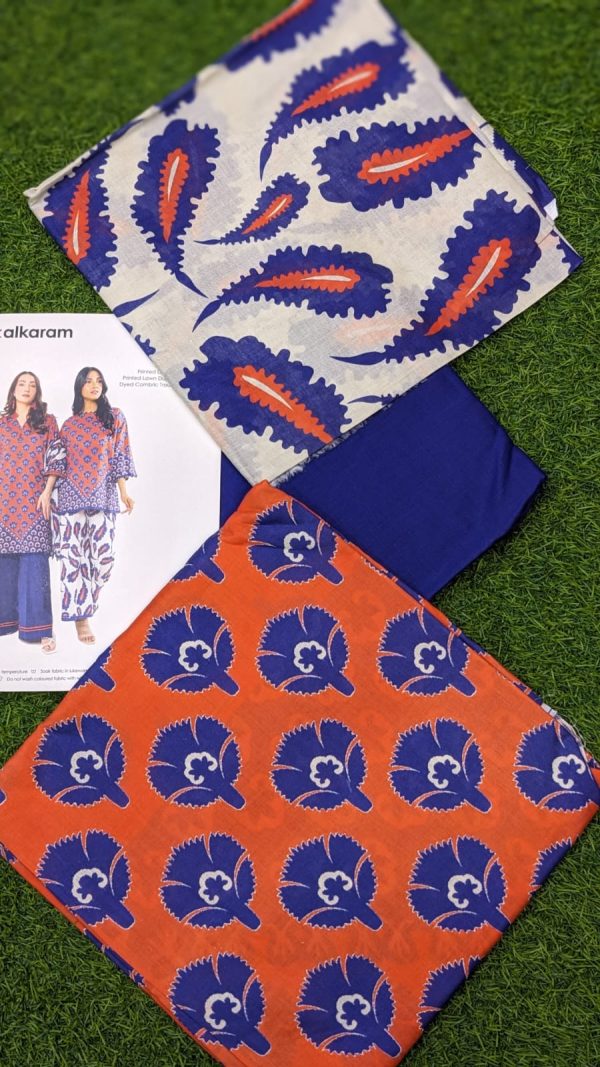 Alkaram Lawn 3 Pieces Casual Wear