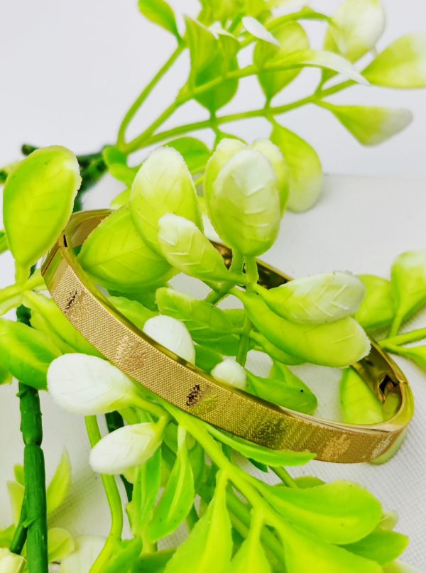 Cartier-inspired Adjustable And Imported Gold Bangle Bracelet