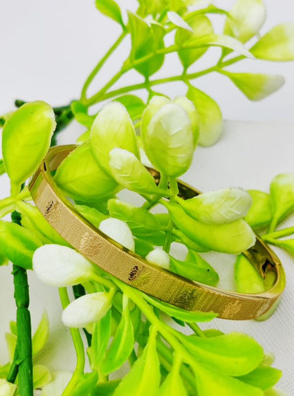 Cartier-inspired Adjustable And Imported Gold Bangle Bracelet