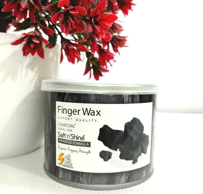 Charcoal Soft N Shine Finger Wax