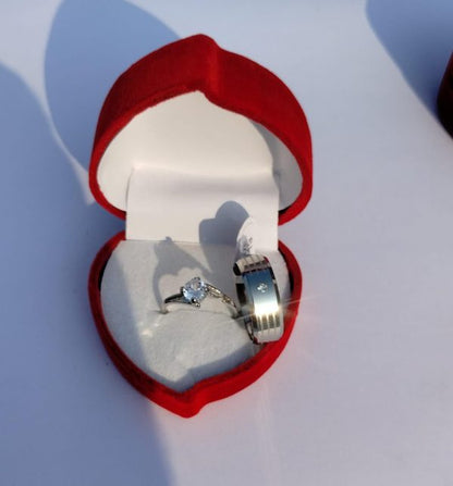Couple Special Stainless Steel Rings Set
