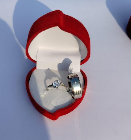 Couple Special Stainless Steel Rings Set