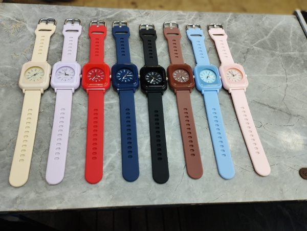 Curren Rubbar Belt Ladies Watch Model Square