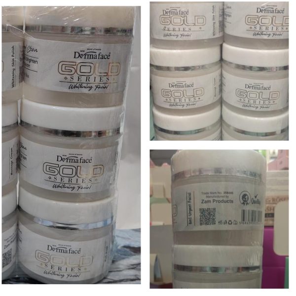 Derma Face Gold Whitening And Glowing Facial Kit