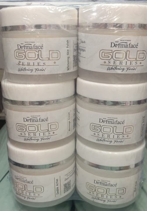 Derma Face Gold Whitening And Glowing Facial Kit