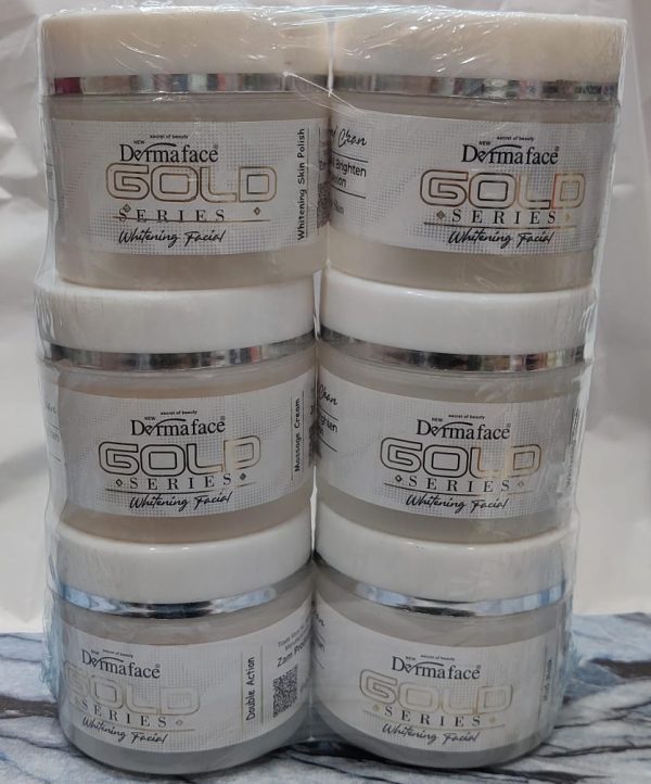 Derma Face Gold Whitening And Glowing Facial Kit