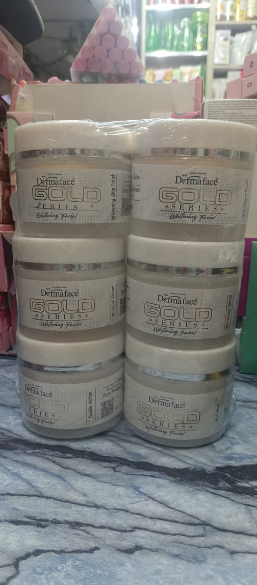Derma Face Gold Whitening And Glowing Facial Kit