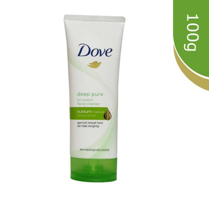 Dove Deep Pure Oil Control Facial Cleanser For Radiant, Hydrated Skin